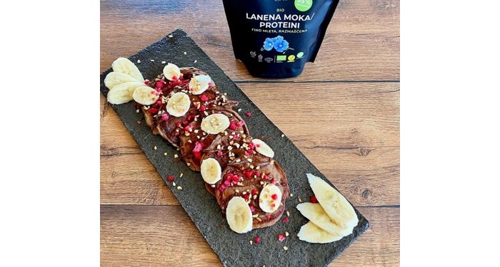 Bananine palačinke z lanenimi proteini