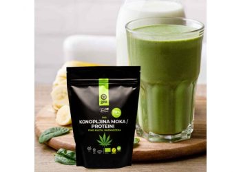 Zeleni smuti s konopljinimi proteini