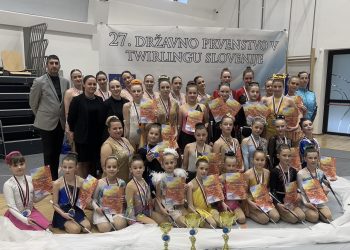 42 zlatih, 20 srebrnih in 12 bronastih odličij za Twirling klub Sašo