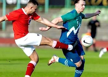 Jaša Martinčič strelec v remiju amaterskih reprezentanc Slovenije in Avstrije