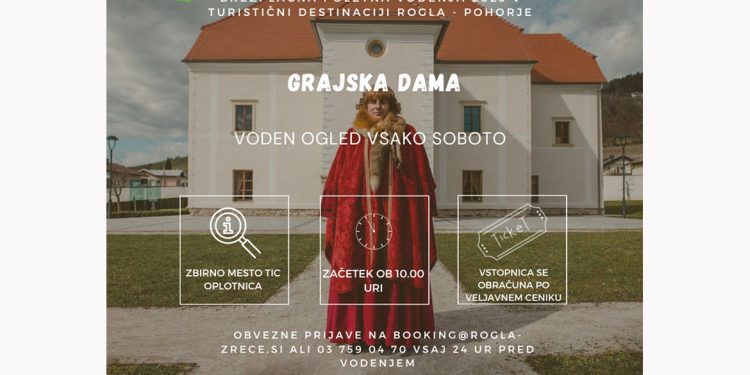 Po oplotniški graščini z Grajsko damo