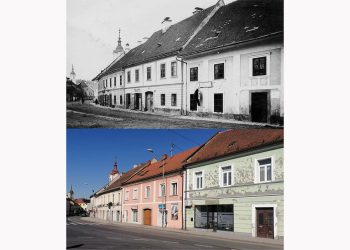 Strnjen niz hiš na Trgu svobode