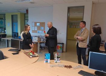 Ivo Boskarol na obisku v Srednji šoli Slovenska Bistrica