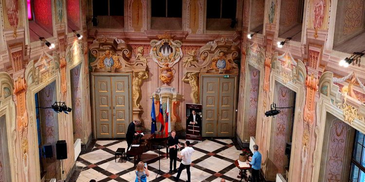 Zaključni koncert udeležencev 12. mednarodne poletne šole za flavto pod mentorstvom Martina Beliča in Arta Baertena