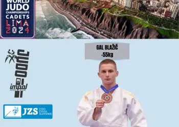 Gal Blažič od danes na Svetovnem kadetskem prvenstvu