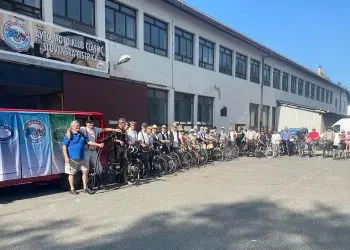 Kolesarji starodobniki iz Bistrice do Venčesla in nazaj