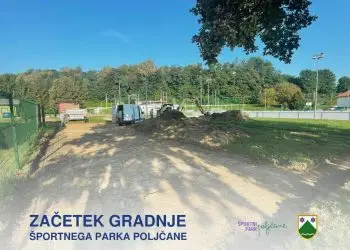 Začetek gradnje Športnega parka Poljčane