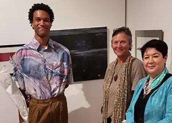 Dela treh članic in člana Društva Majolika na državni tematski razstavi JSKD