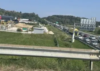 Nesreča med priključkoma sever in jug