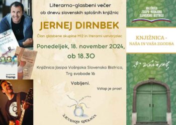 Literarno-glasbeni večer z Jernejem Dirnbekom