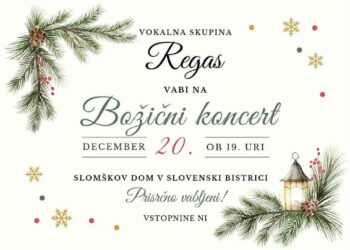 Božični koncert vokalne skupine Regas