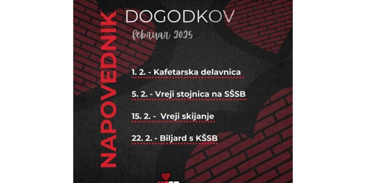 Kaj se bo na KŠSB dogajalo v februarju?