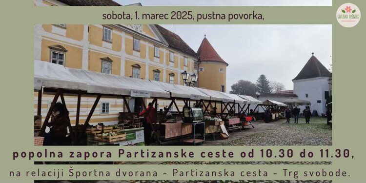 Grajska tržnica bo v soboto 1. marca, odprta