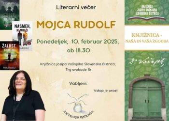 Literarni večer Mojca Rudolf