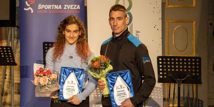 Lucija Tarkuš in David Štarkel najboljša športnika občine za leto 2024