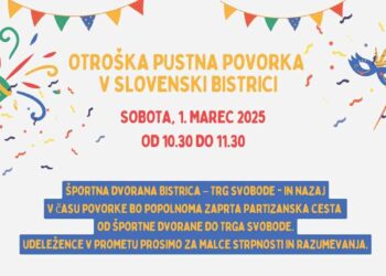 Otroška pustna povorka v Slovenski Bistrici