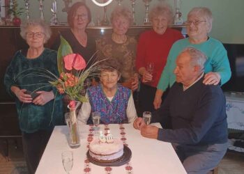 Pevka ga. Marija Trbovc 90 let