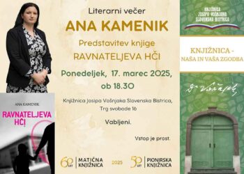 Literarni večer z Ano Kamenik