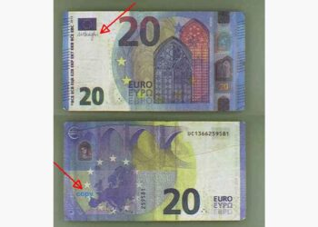 Opozorilo o ponarejenih bankovcih    
