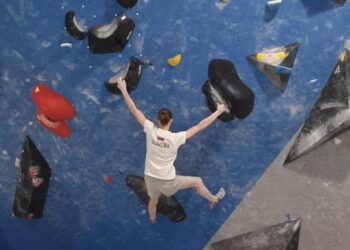 Eva Škrlec na evropskem pokalu v balvanih