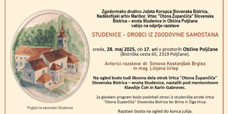 Danes odprtje razstave Studenice – drobci iz zgodovine samostana