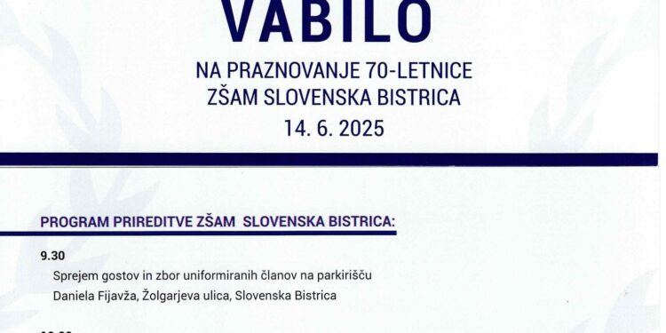 ZŠAM Slovenska Bistrica bo praznoval 70-letnico delovanja