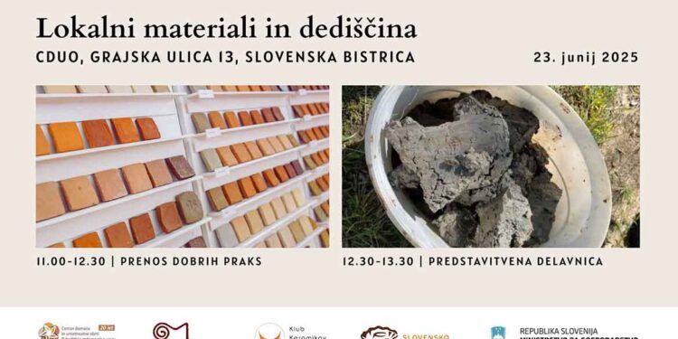 CDUO vabi na dogodek Lokalni materiali in dediščina