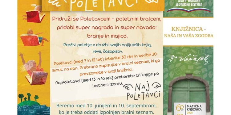 Počitniška bralna akcija ponovno vabi mlade bralce