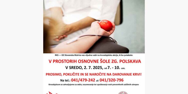 Prosimo, darujte kri!