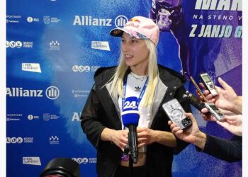 Janja Garnbret v Slovenski Bistrici začenja 24-urni plezalni maraton