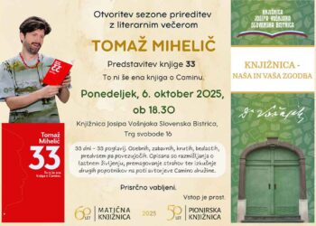 Otvoritev sezone prireditev z literarnim večerom