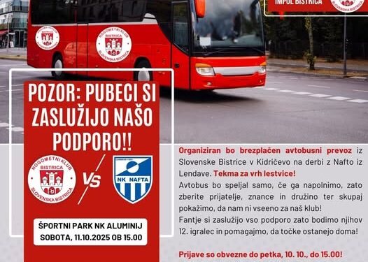 Pubeci si zaslužijo našo podporo – derbi za vrh lestvice ta konec tedna!
