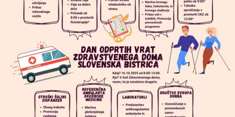 V Zdravstvenem domu Slovenska Bistrica v četrtek Dan odprtih vrat