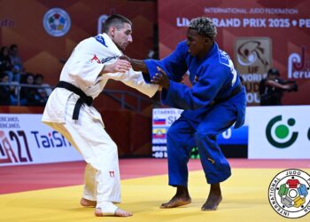 David Štarkel tik pod zmagovalnim odrom na Grand Prixu v Limi