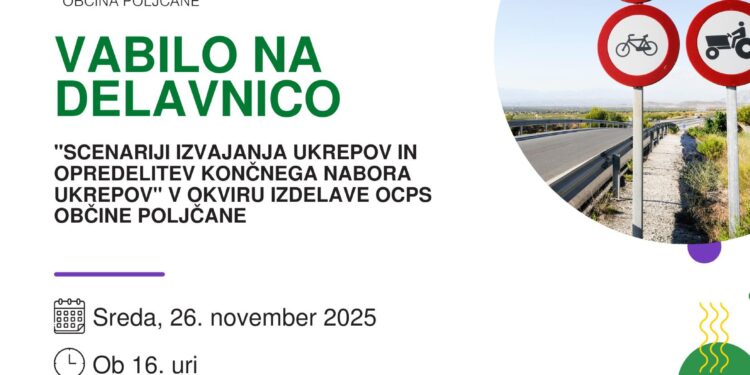 Vabilo na delavnico o prometni strategiji