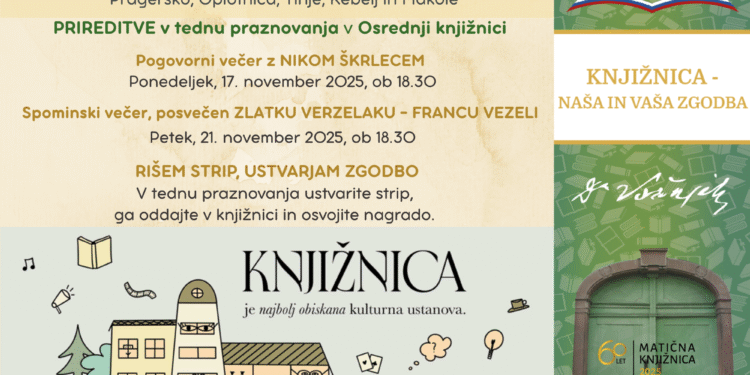 Teden splošnih knjižnic 2025 – praznik knjig, znanja in povezovanja