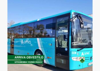 Arriva obvešča o spremembi voznih redov