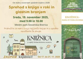 Sprehod s knjigo v roki in glasnim branjem