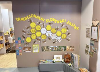 Tradicionalni slovenski zajtrk z lokalnimi pridelki in čebelarskim pridihom