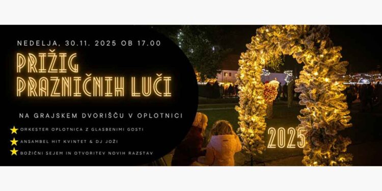 Prižig prazničnih luči – 30. 11. 2025 ob 17.00.