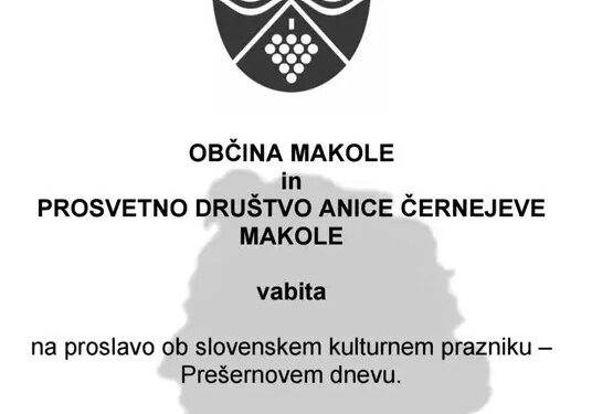 Proslava ob slovenskem kulturnem prazniku – Prešernovem dnevu