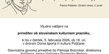 Vabljeni na prireditev ob kulturnem prazniku v Poljčane