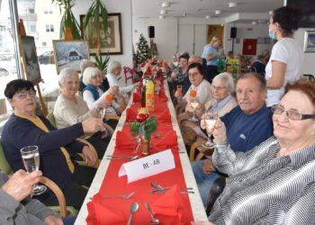 V bistriški enoti doma starejših s prireditvijo pozdravili novo leto