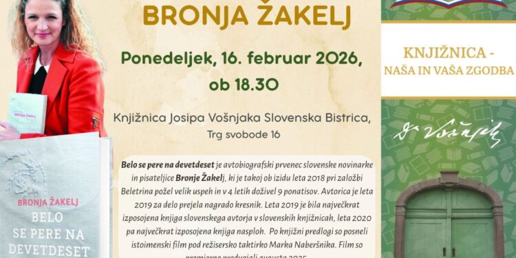 Literarni večer z Bronjo Žakelj
