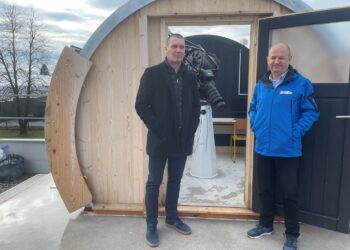 Na strehi Srednje šole Slovenska Bistrica zrasla astronomska opazovalnica Uranija