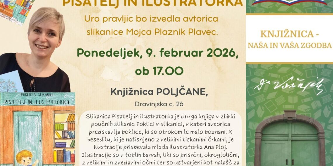 V Poljčanah ura pravljic s predstavitvijo slikanice: Pisatelj in ilustratorka
