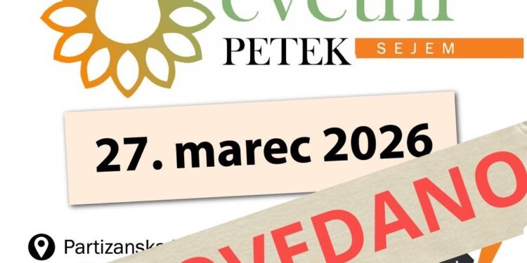 Cvetni petek odpovedan