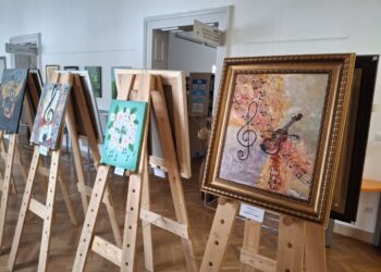 Likovna razstava članov likovne sekcije KUD Štefan Romih Črešnjevec