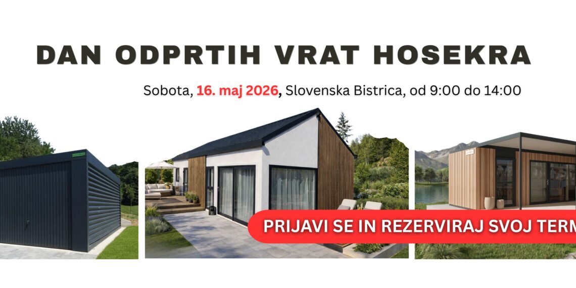 Hosekra napoveduje dan odprtih vrat s predstavitvijo sodobnih bivalnih rešitev