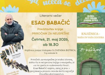 Literarni večer in predstavitev knjige: Priročnik za neuspešne Esada Babačića